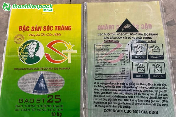 Mẫu bao bì đóng gói nông sản