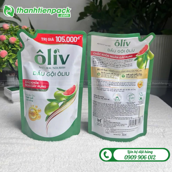 Bao b&igrave; đựng sữa tắm gội