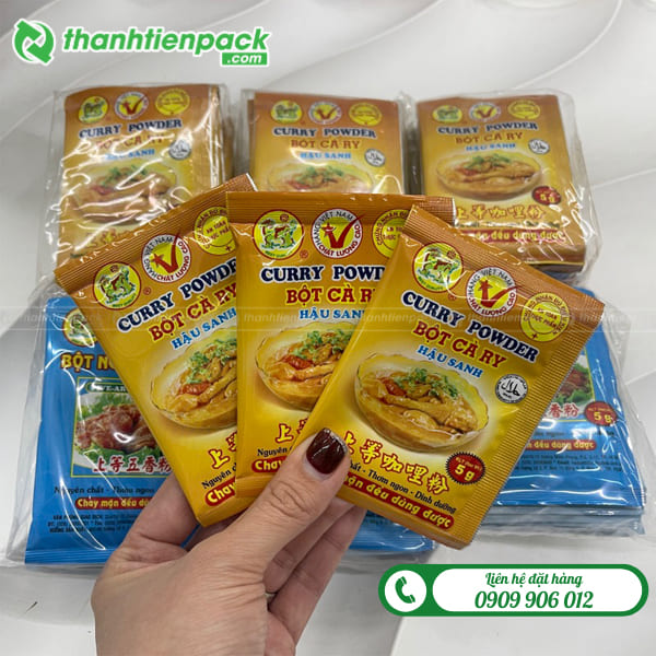 Túi đựng bột cari dạng cuộn