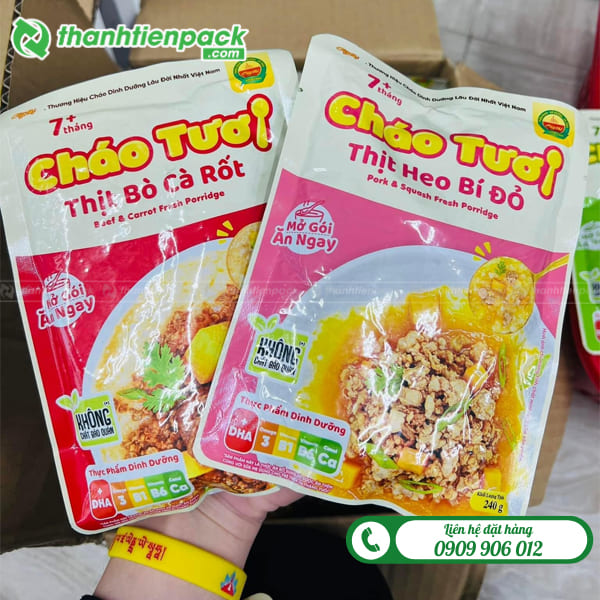 Túi ép biên đựng cháo