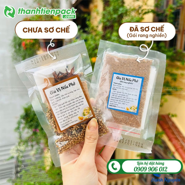 Túi gia vị hút chân không