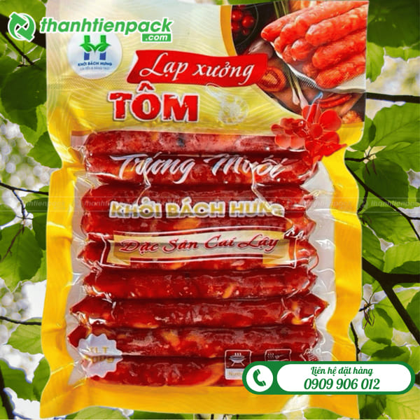 Bao bì màng ghép đựng lạp xưởng