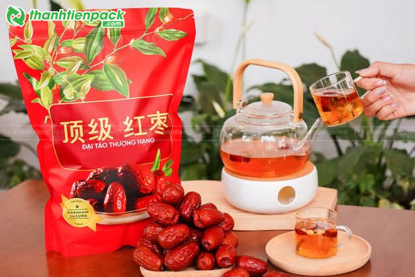 Bao bì màng ghép đựng táo đỏ