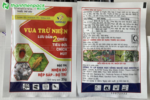 Bao bì thuốc BVTV thiết kế đẹp