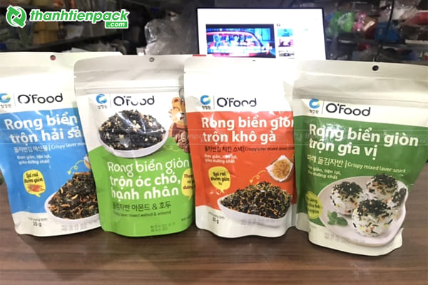 Mẫu bao bì rong biển sấy