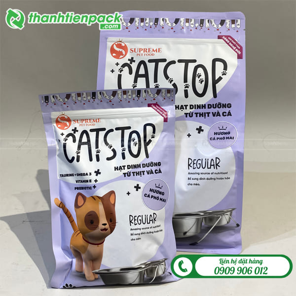 Túi zip đựng thức ăn thú cưng