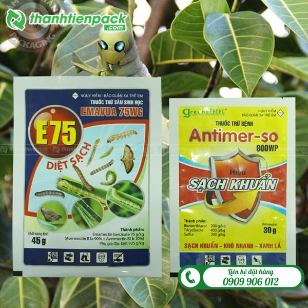 Túi zip đựng thuốc trừ sâu