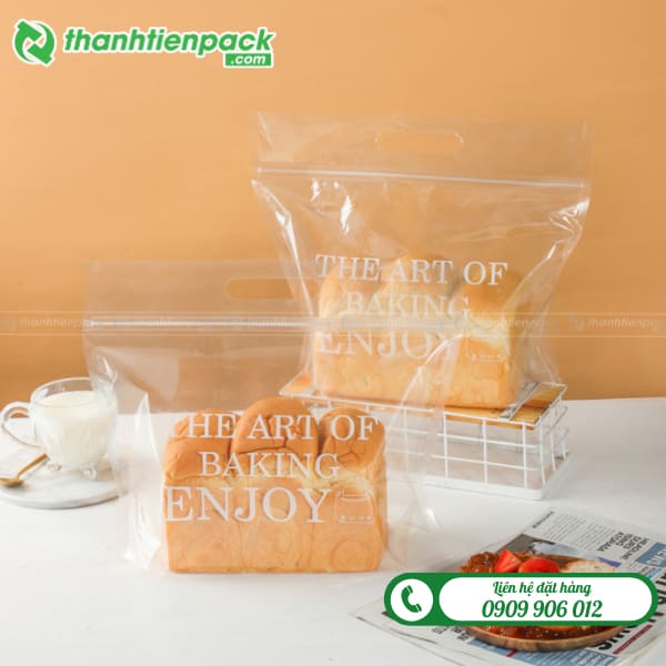 Túi zip trong đựng bánh sandwich
