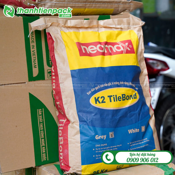 Bao bì giấy kraft đựng keo dán gạch