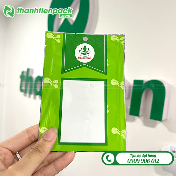 Bao bì hạt giống có lỗ treo