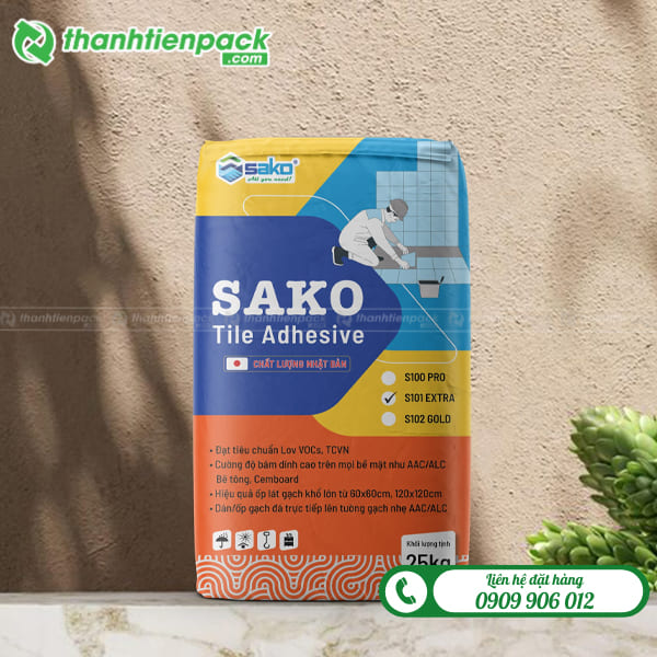Bao đựng keo dán gạch sako