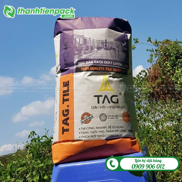Bao giấy xi măng đựng leo dán gạch