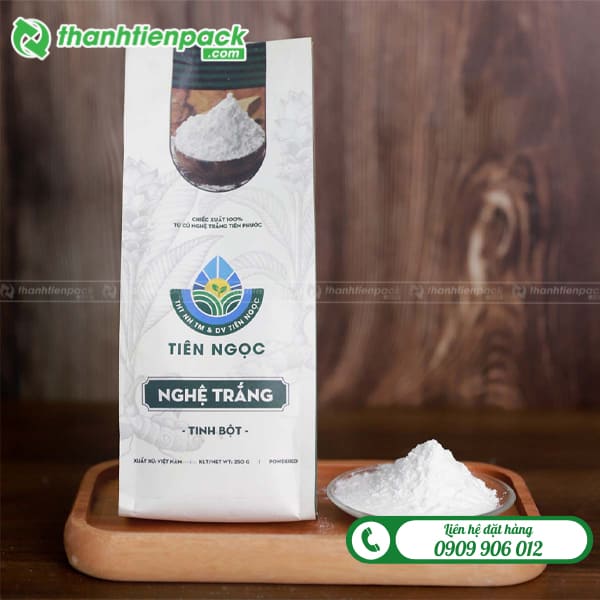 Túi 4 biên đựng tinh bột nghệ
