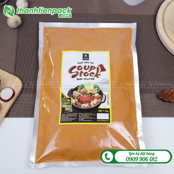Túi bạc 1 mặt đựng hạt nêm