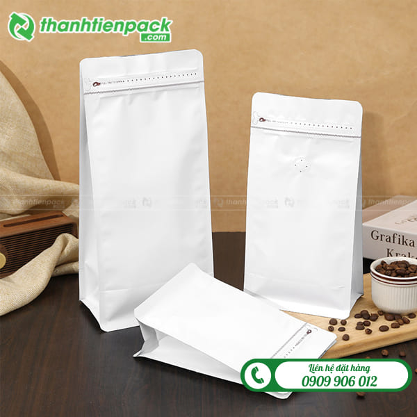 Túi đựng cà phê có khóa kéo