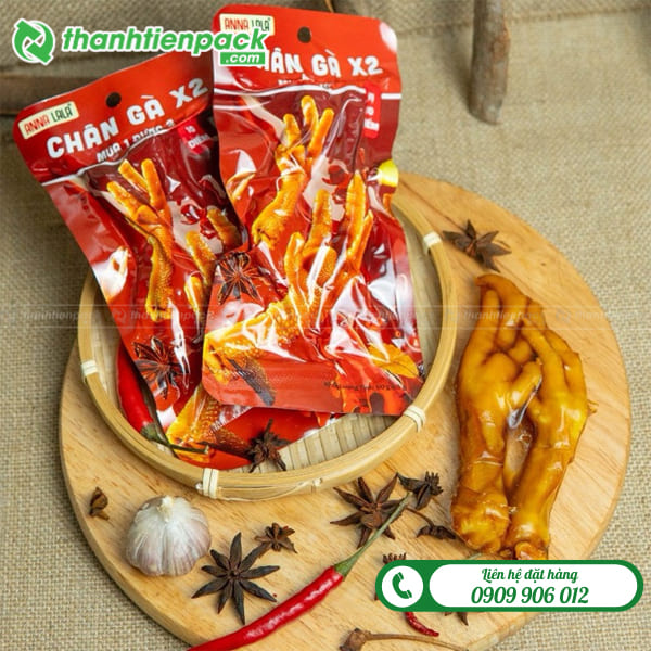 Túi đựng chân gà hút chân không