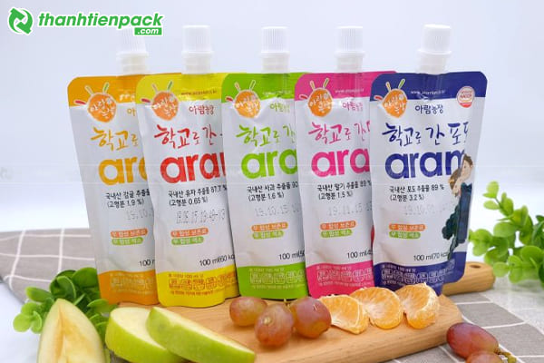 Túi đứng đựng nước ép