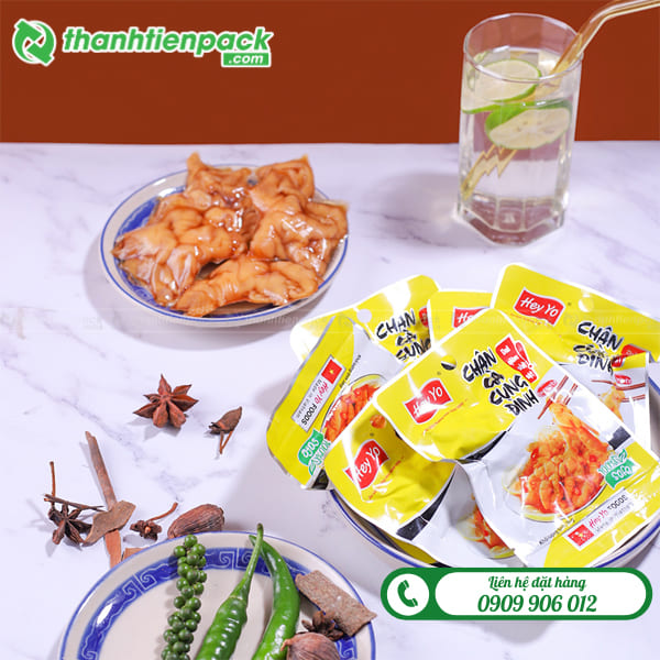Túi ép biên đựng chân gà