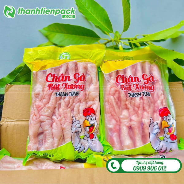 Túi hàn lưng đựng chân gà