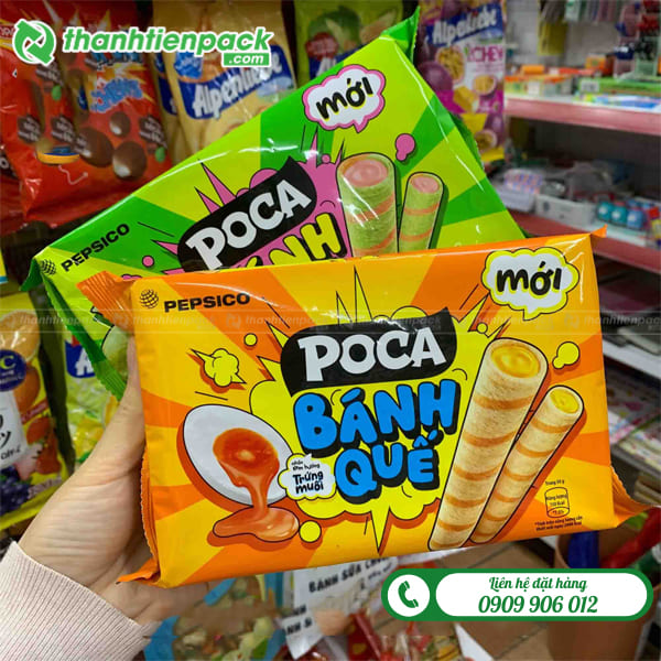 Túi xếp hông đựng bánh quế poca