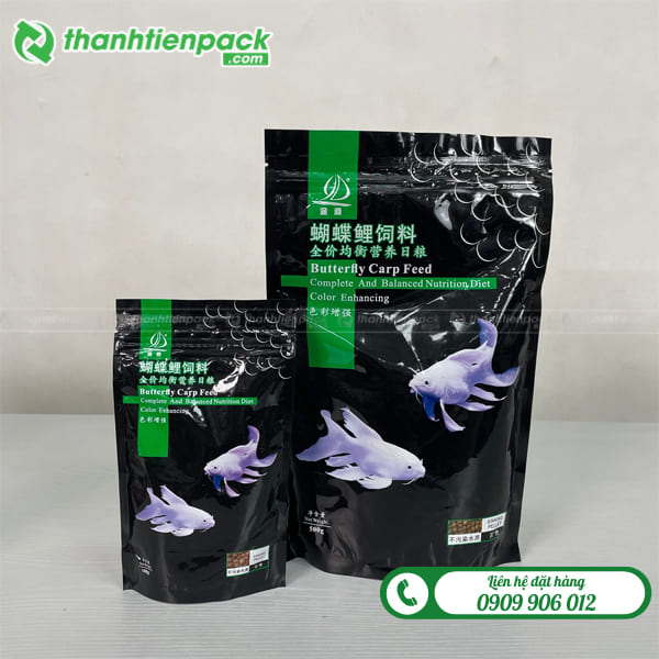 Túi zip đen đựng thức ăn cá cảnh