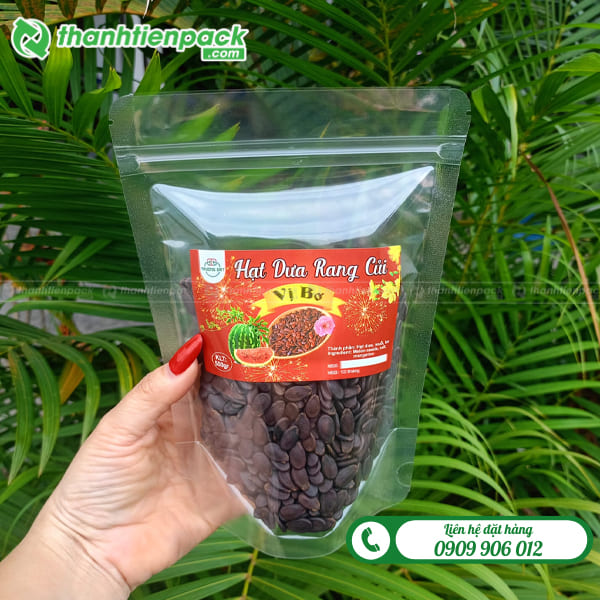 Túi zip trong đựng hạt dưa