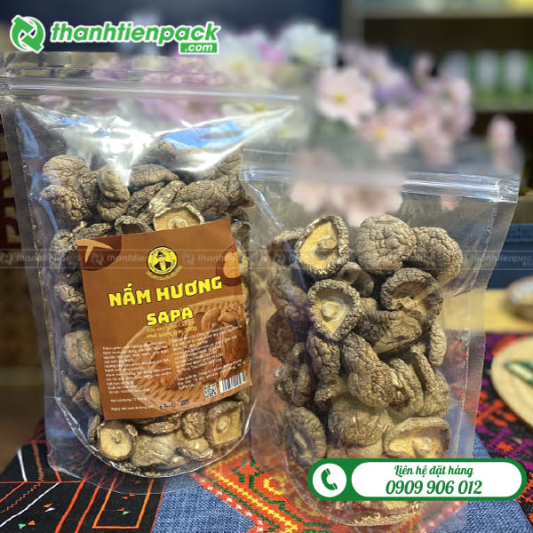 Túi zip trong đựng nấm