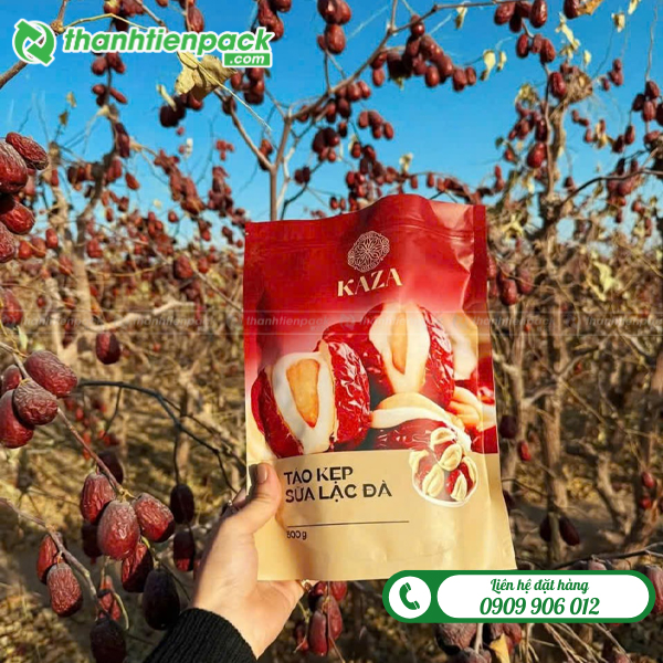 Bao bì đựng táo sấy khô