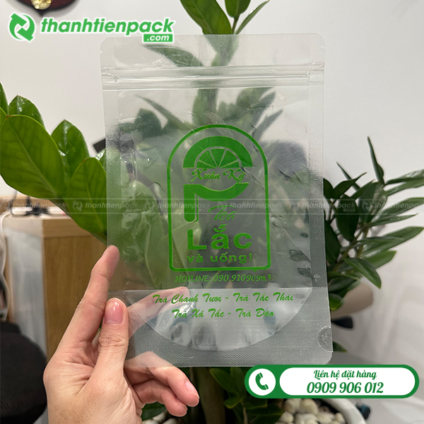 Túi zip 2 mặt trong
