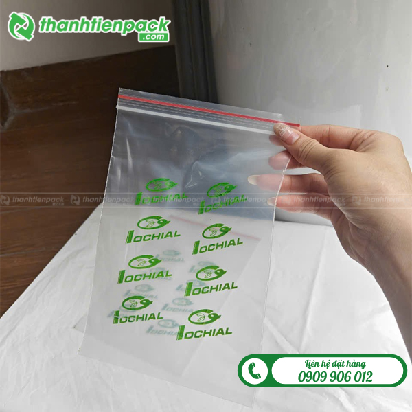 Túi zip chỉ đỏ