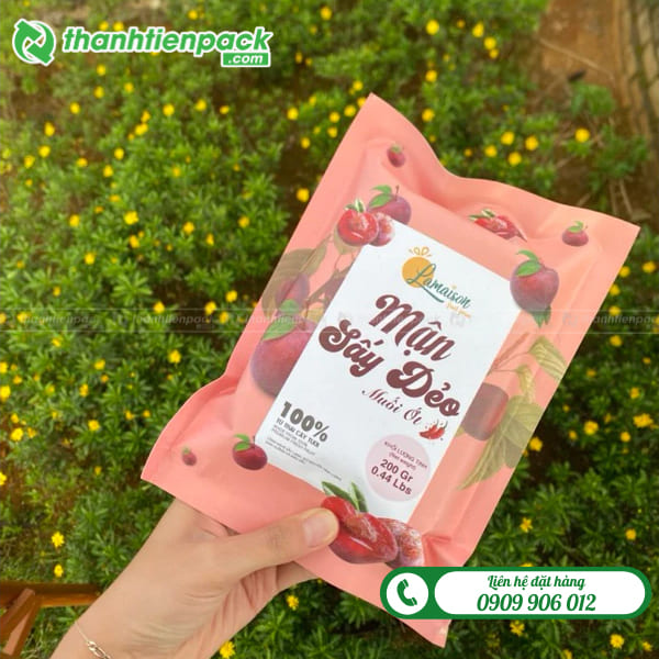 Túi ép biên đựng mận sấy dẻo