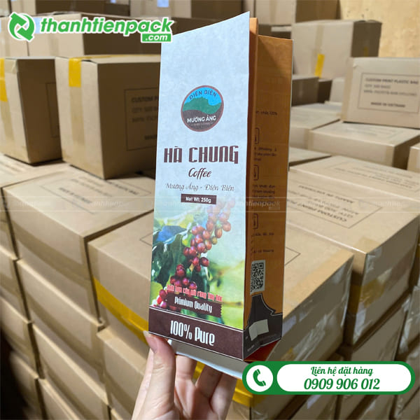 T&uacute;i giấy gh&eacute;p m&agrave;ng nh&ocirc;m đựng c&agrave; ph&ecirc;