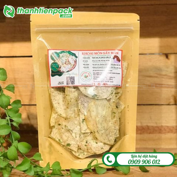 T&uacute;i zip giấy 1 mặt trong đựng khoai m&ocirc;n