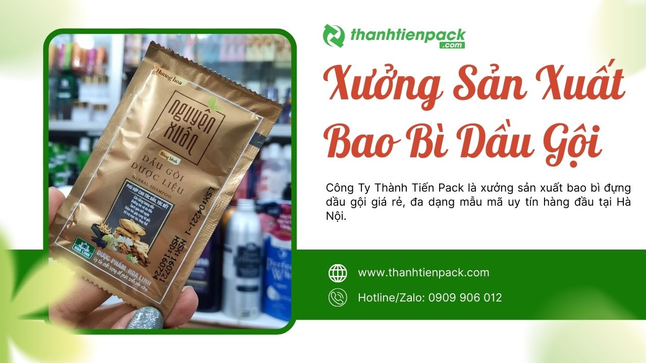 Xưởng bao b&igrave; dầu gội