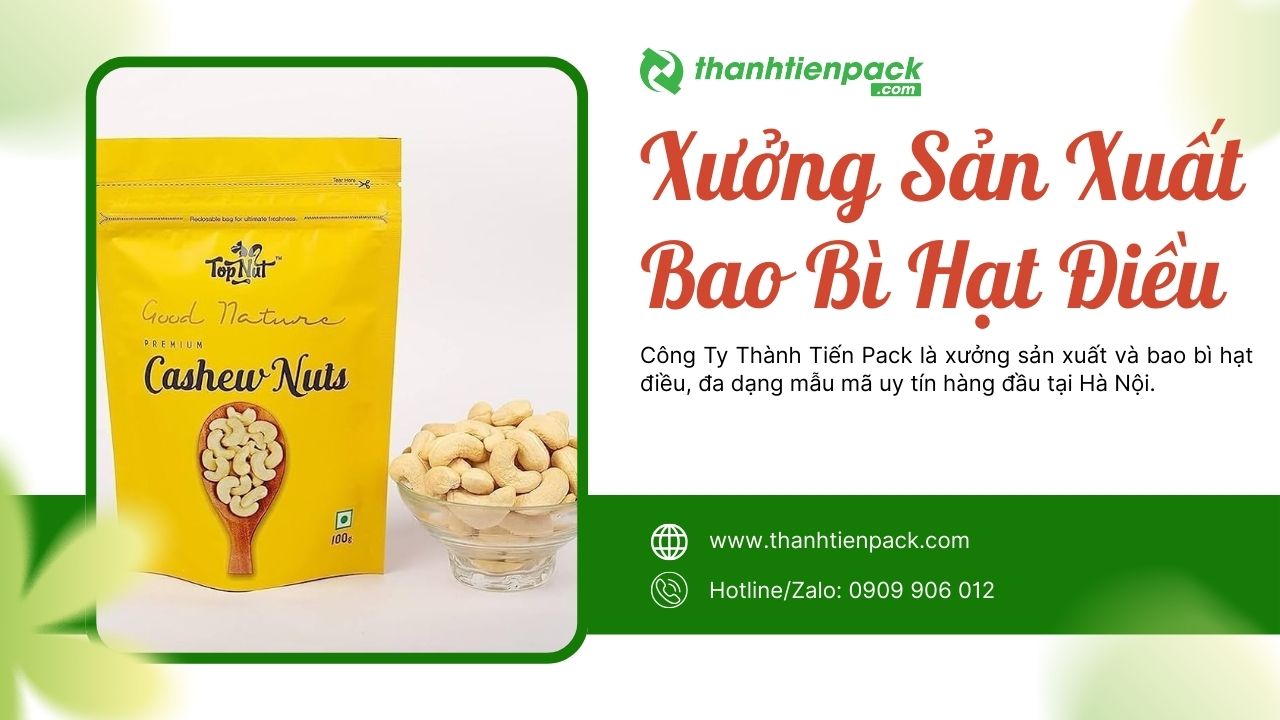 Xưởng bao b&igrave; hạt điều