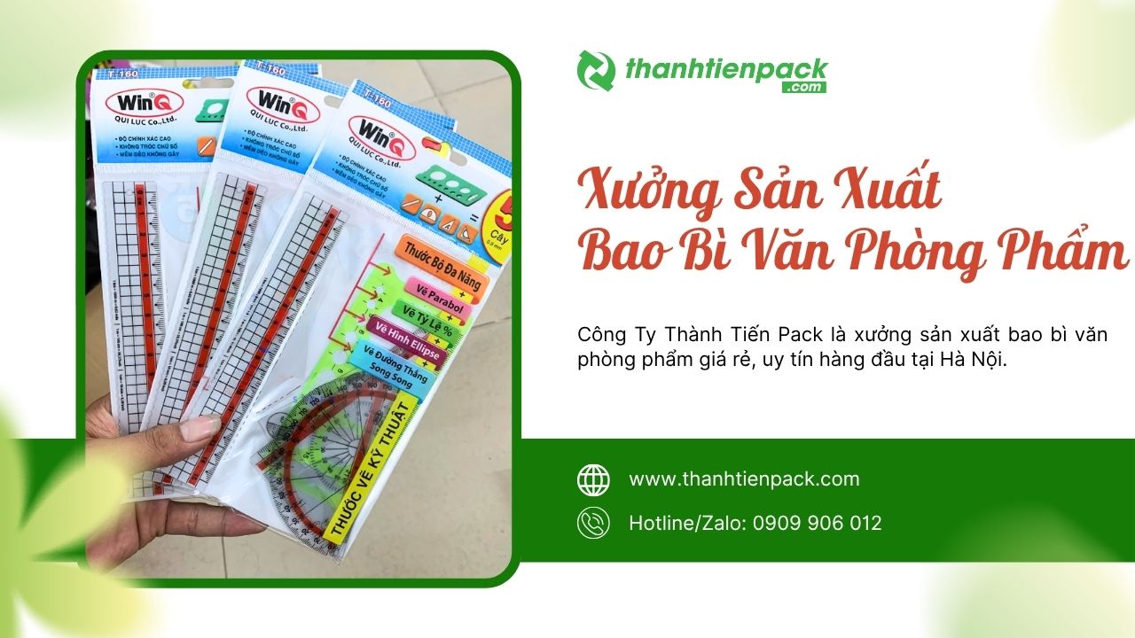 Xưởng bao bì văn phòng phẩm 