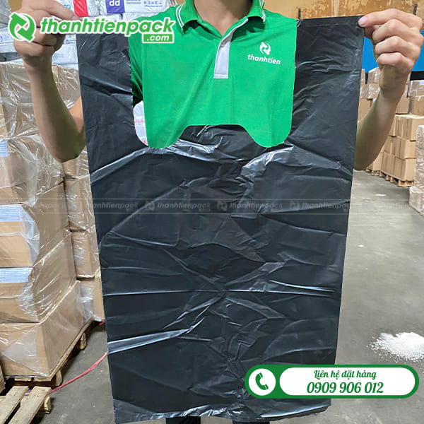 Bịch đựng rác có quai 40x70cm