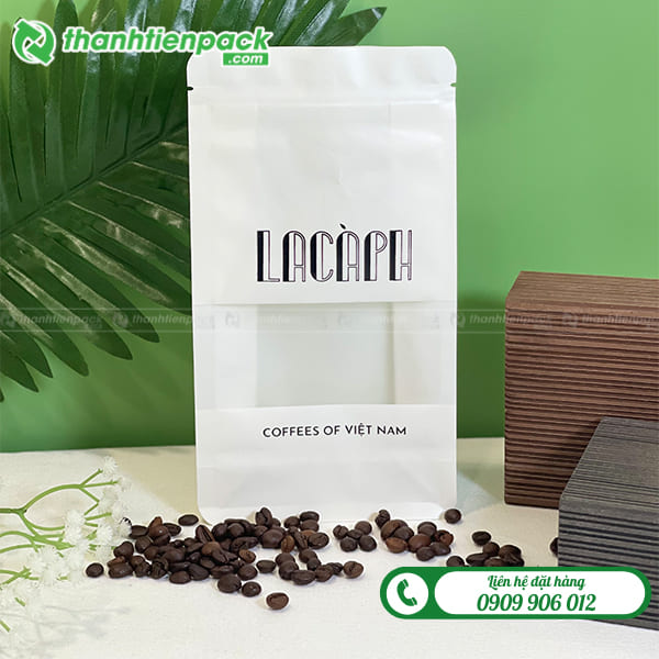 T&uacute;i zip giấy trắng 8 cạnh