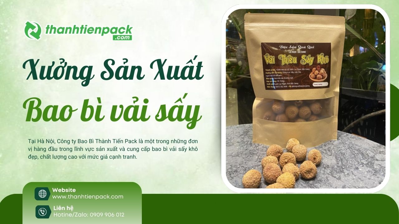 Xưởng bao bì vải sấy khô