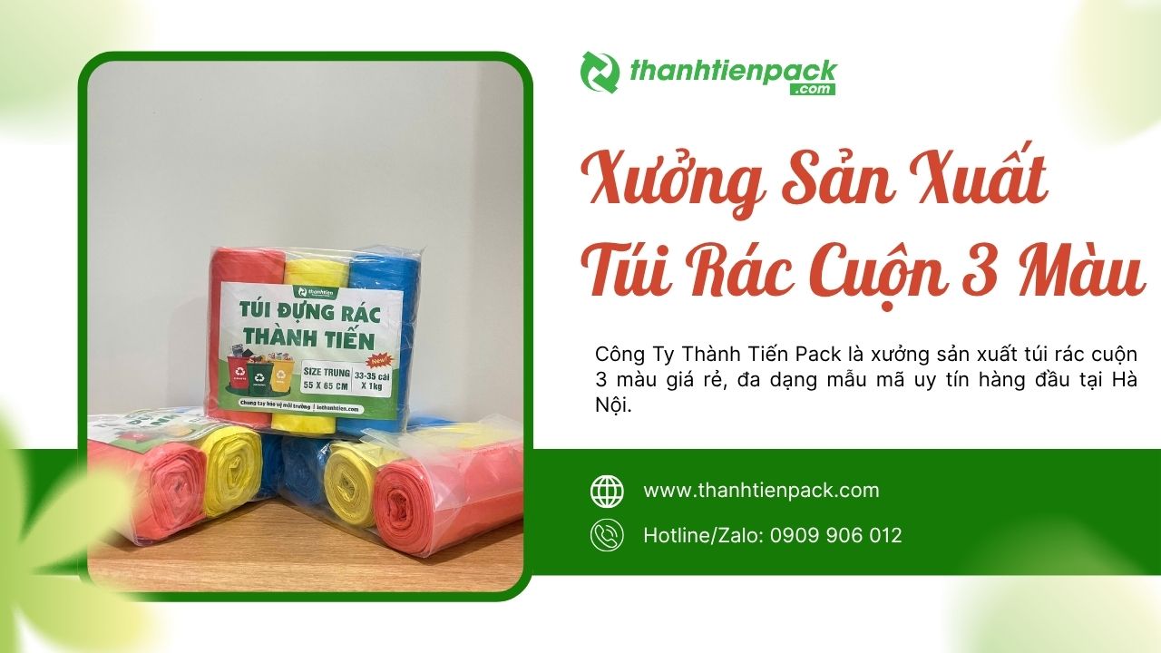 Xưởng túi rác 3 màu