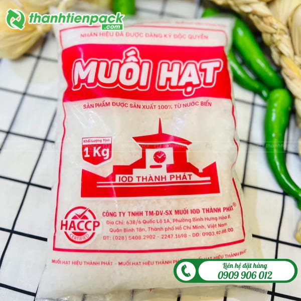 Bao b&igrave; đựng muối hạt