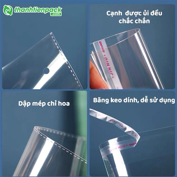 Cấu tạo của t&uacute;i OPP keo d&aacute;n miệng
