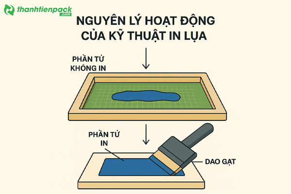 Nguyên lý hoạt động kỹ thuật in lụa