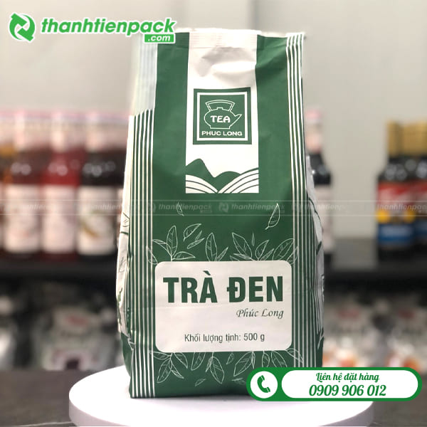 T&uacute;i bạc đựng tr&agrave; đen