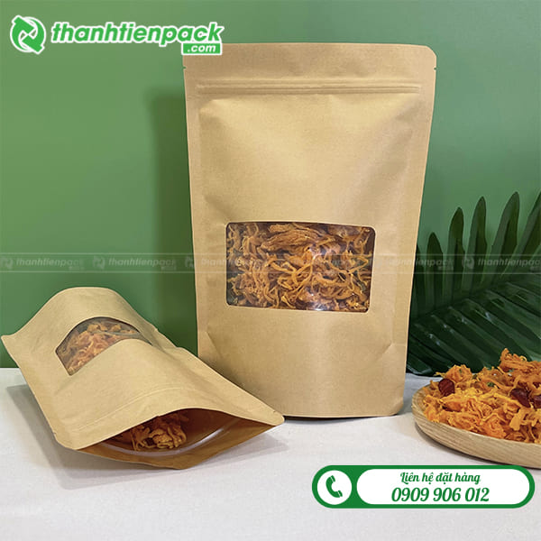 T&uacute;i giấy c&oacute; cửa sổ đựng kh&ocirc; g&agrave;