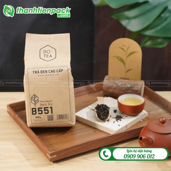 T&uacute;i giấy kraft đựng tr&agrave;