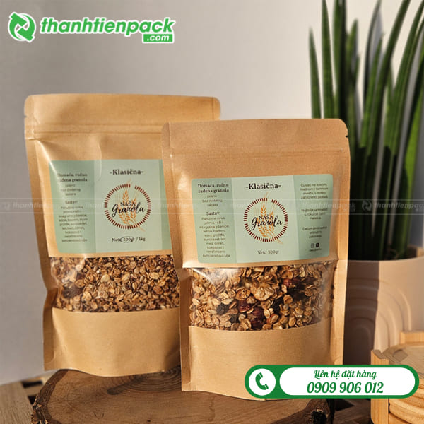 T&uacute;i zip giấy đựng ngũ cốc