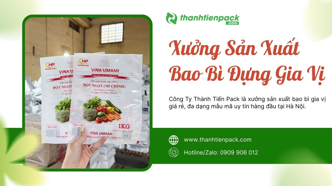 Xưởng bao b&igrave; gia vị