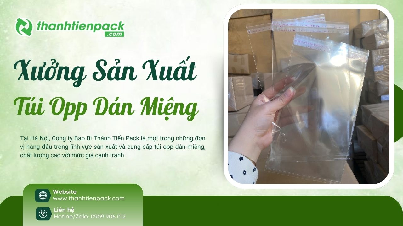 Xưởng t&uacute;i OPP d&aacute;n miệng