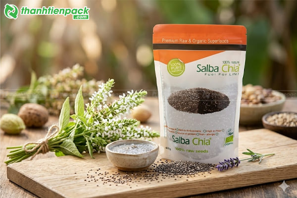 Thiết kế bao b&igrave; đựng hạt chia